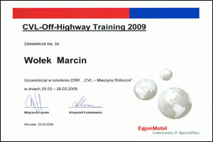 dexol mobil certyfikat  delta 2009 MA